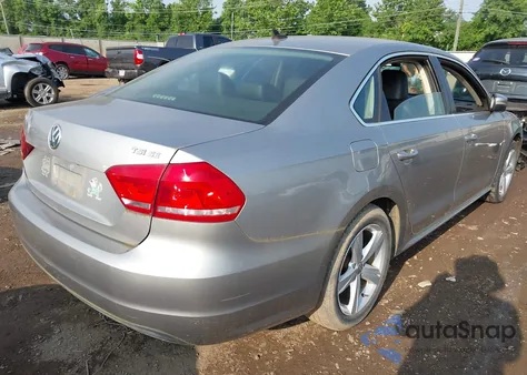 2014 Volkswagen Passat Se from USA, damaged, VIN 1VWBS7A38EC085306